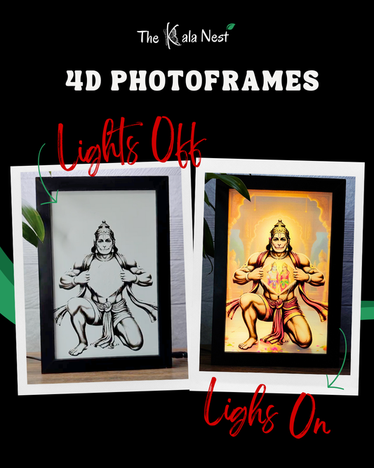 Hanumanji's Heart 4D Light Frame