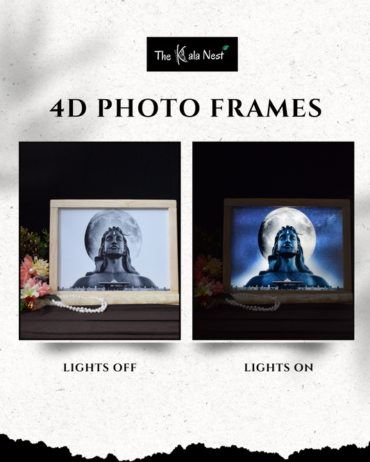 Lord Shiva - 4D Light Photo Frame