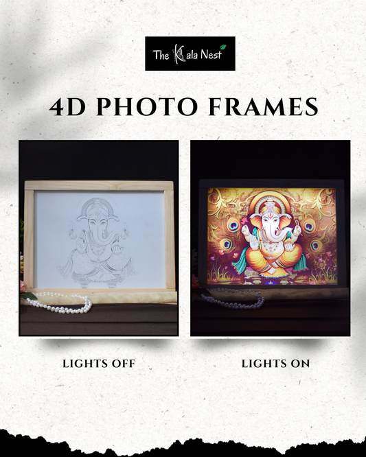 4D Ganesh Ji Photo Frame