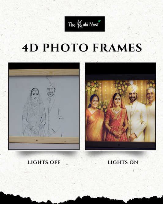 Custom Wedding 4D Photo Frame