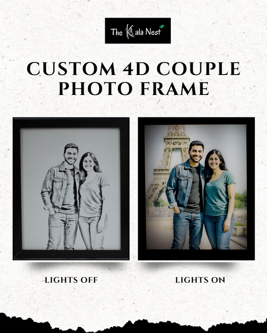 Custom 4D Couple Photo Frame
