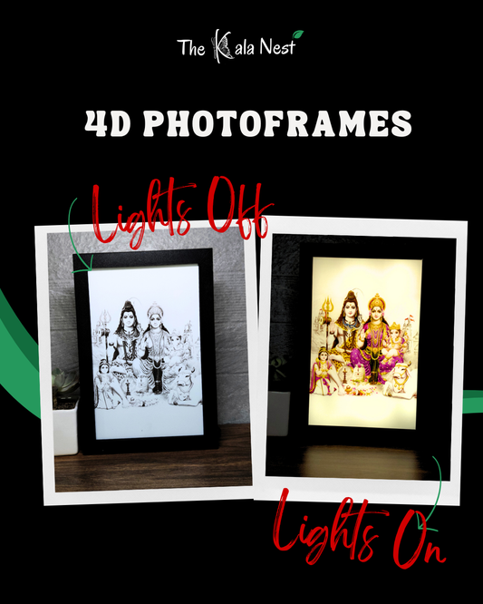 Shiva Parivar 4D Frame
