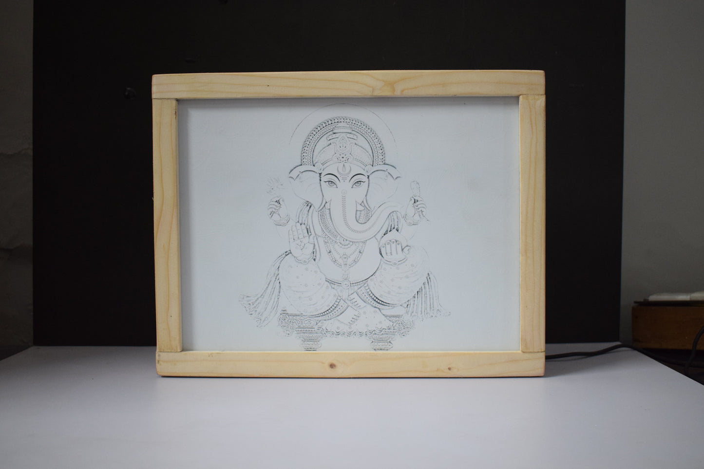 4D Ganesh Ji Photo Frame