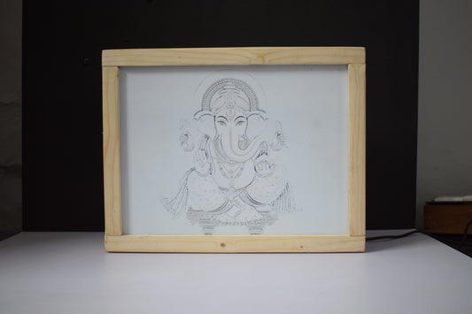 4D Ganesh Ji Photo Frame