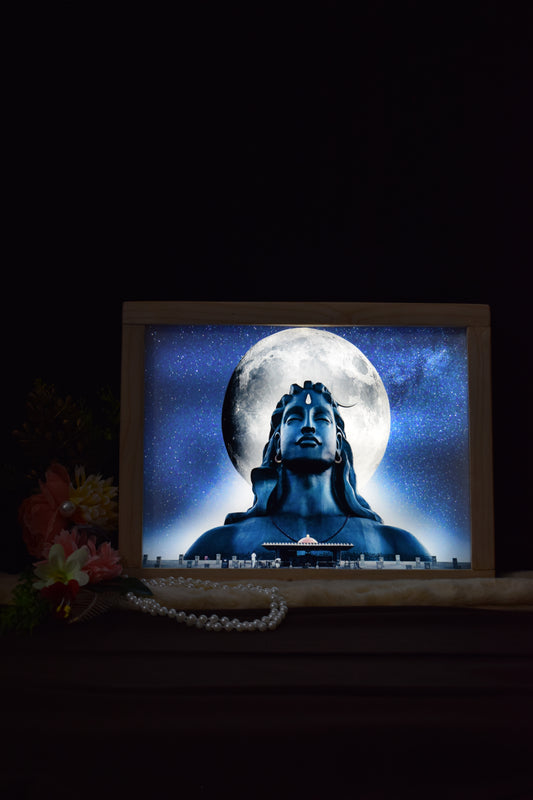 Lord Shiva - 4D Light Photo Frame