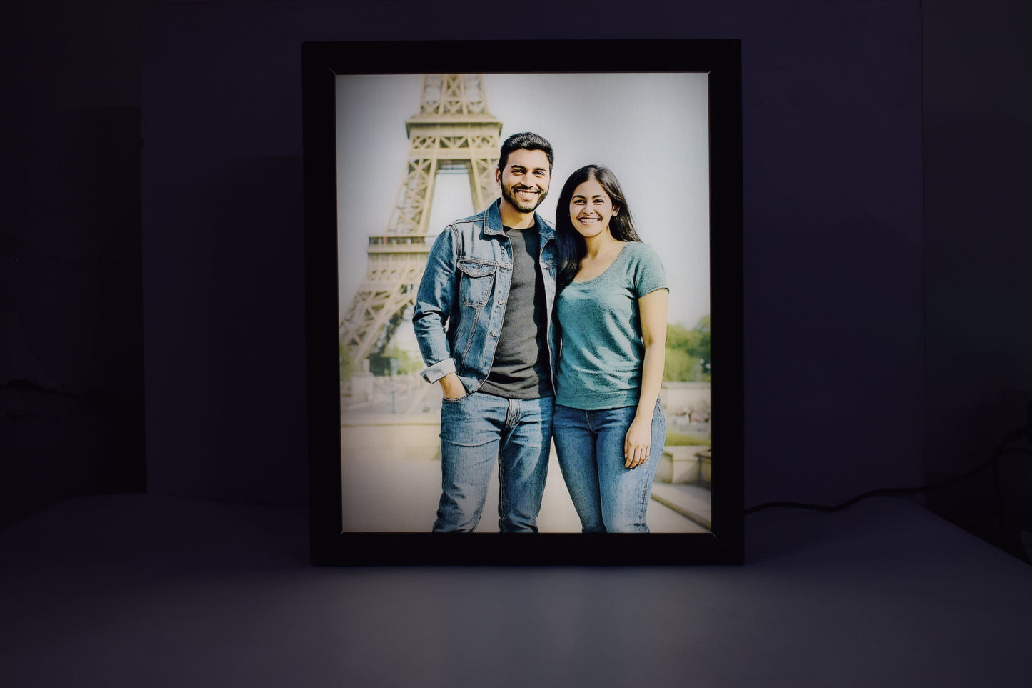 Custom 4D Couple Photo Frame