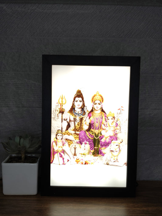 Shiva Parivar 4D Frame